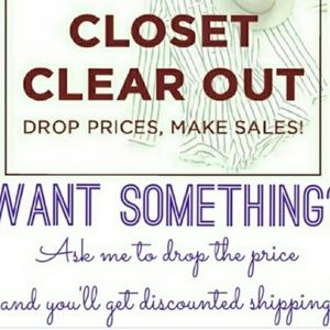 Go to my closet i have markdowns going on!! Hurry